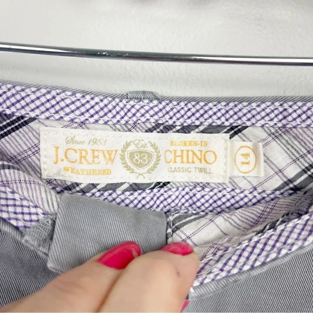 J. Crew Chino Classic Twill Grey Shorts